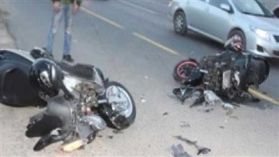 مصرع شاب في حادث تصادم دراجة نارية بأخرى في المنيا 