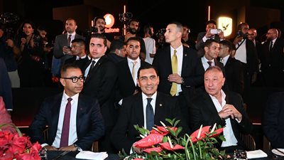 جوهر نبيل يشرح رؤية الدولة للرياضة على هامش حفل رعاية الاهلي 