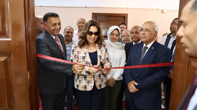 وزيرة التنمية المحلية ومحافظ القليوبية يفتتحان المركز التكنولوجي الجديد بقرية أجهور الكبرى بطوخ