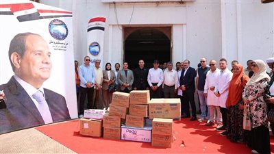 حزب مستقبل وطن يوزع مستلزمات طبية بمستشفيات مغاغة والعدوة وبني مزار بالمنيا 