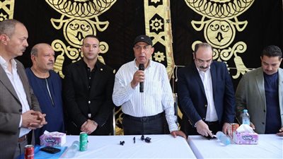 محافظ المنيا يتفقد خدمات القافلة الطبية الشاملة بمغاغة برعاية حزب مستقبل وطن 