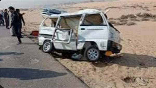 حادث تصادم سيارتين بالفيوم 