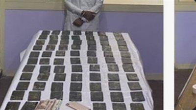 ضبط شخص بحوزته 75 طربة حشيش بمحطة قطار قنا