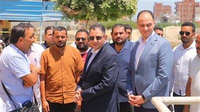 دمياط تتابع تجهيز وحدة طب الأسرة وتوسعة محطة معالجة كفر سليمان