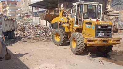 بالصور.. رفع 929 طنًا من بؤر المخلفات والتراكمات بمراكز ومدن وأحياء الغربية