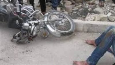 حادث إنقلاب دراجة نارية بالكريمات