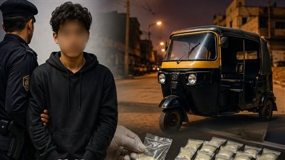 سائق توك توك في العشرين يتاجر في المخدرات 