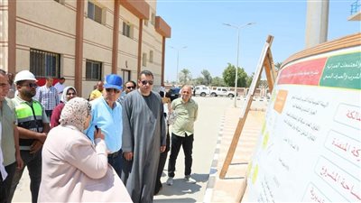 محافظ المنيا يتابع التجهيزات النهائية لتشغيل محطة معالجة صرف صحي ملوي 