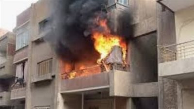 حريق هائل يلتهم شقة سكنية بالعمرانية وقوات الحماية المدنية تسيطر على الموقف