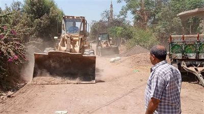 بالصور رفع 100طن مخلفات وتمهيد الطرق بقرى شنواي بأشمون وفيشا الكبرى بمنوف