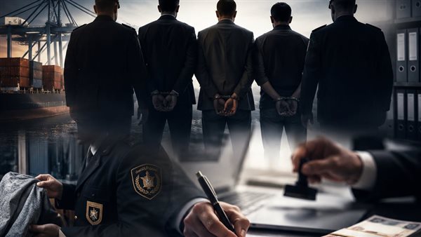 5 متهمين بينهم موظفان بالجمارك بالاستيلاء على 11.8 مليون 