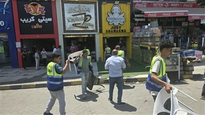 حملة مكبرة بالقطاع الشرقي بمدينة 6 أكتوبر لرفع الإشغالات والتعديات وفرض الانضباط
