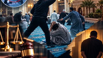 الحبس سنتين لمتهم بالاعتداء على شقيقه داخل مسجد بسبب الميراث