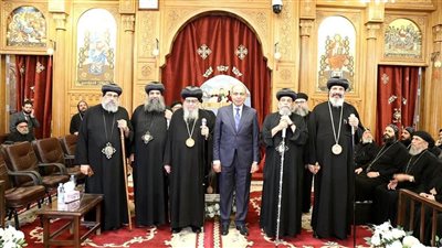 محافظ المنيا يشارك احتفالية اليوبيل الفضي لإيبارشية مغاغة والعدوة 