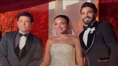 اللقطات الأولى من حفل زفاف نجل سعد الصغير وعروسته (صور)