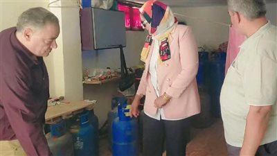 ضبط 24 أسطوانة غاز ناقصة الوزن داخل مخزن برأس البر