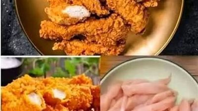 طريقة عمل استربس الدجاج في المنزل جهزيه لأطفالك