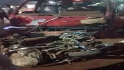 إصابة 5 أشخاص في حادث تصادم أعلى كوبري المعنا بقنا 