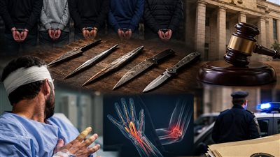 إحالة 5 متهمين للجنايات في واقعة إصابة عامل بعاهة مستديمة 
