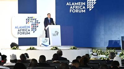 رئيس الوزراء يلقي كلمة خلال الجلسة الترحيبية للدورة الأولى لمنتدى إفريقيا - العلمين للأعمال