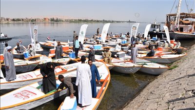 بالصور.. تسليم 100 مركب صيد لصغار الصيادين ضمن مبادرة «مراكب الرزق» بالأقصر