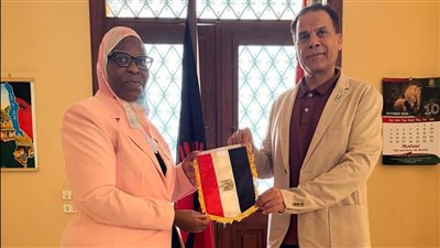جودة أبو النور يزور سفيرة مالاوي بالقاهرة لترتيب سفر النقاد الرياضيين لحضور مباراة مصر ومالاوي