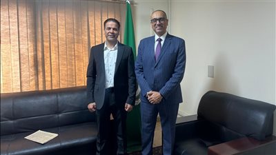 جودة أبو النور يبحث مع الوزير المفوض فيصل غسّال التعاون بين الجامعة العربية ورابطة النقاد الرياضيين