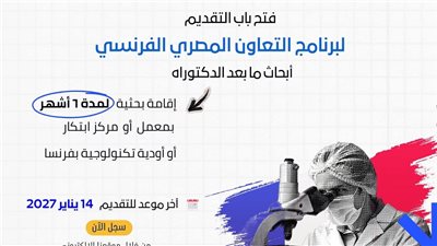 تمويل 2055 يورو شهريا.. تفاصيل ورابط التقديم على منح أبحاث ما بعد الدكتوراه بفرنسا