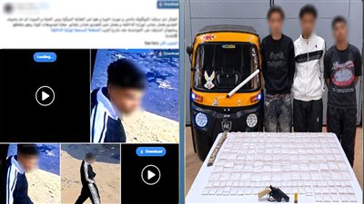 ضبط 3 عاطلين لتعديهم على شاب وسرقة التوك توك الخاص به بالحوامدية 