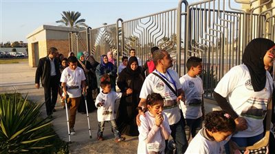 اطفال مستشفي 57 في برج العرب لتشجيع المنتخب امام بوركينا فاسو 