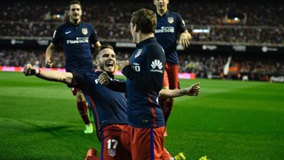 أتلتيكو مدريد يهزم فالنسيا 1/3  في الليجا الإسبانية