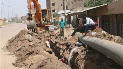 توصيل الصرف الصحى لسلامون بسوهاج