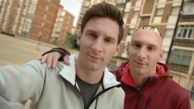 ميسى يتحول لإنسان آلى فى إعلان جديد