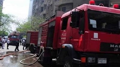 تفاصيل الحريق الهائل فى مخلفات منطقة «السوق القديم» باكتوبر 